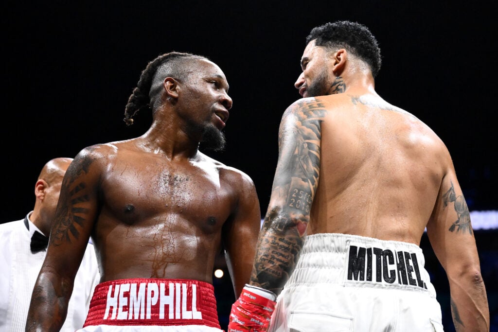 Sean Hemphill and Ty Mitchell face one another after their brutal war