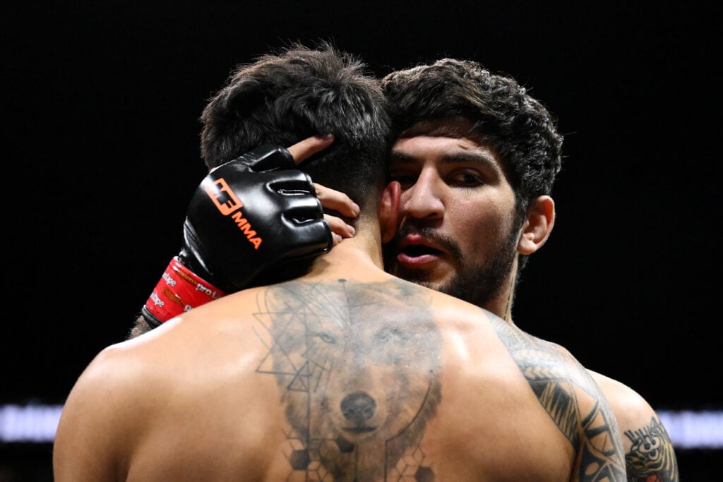 Dillon Danis comforts Warren Spencer after submitting him