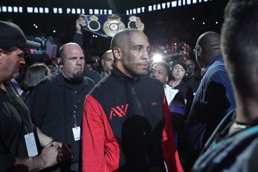 Andre Ward walking towards the ring