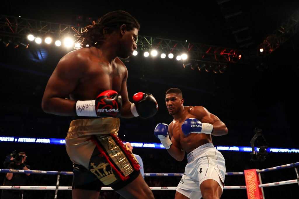 Anthony Joshua boxing Charles Martin