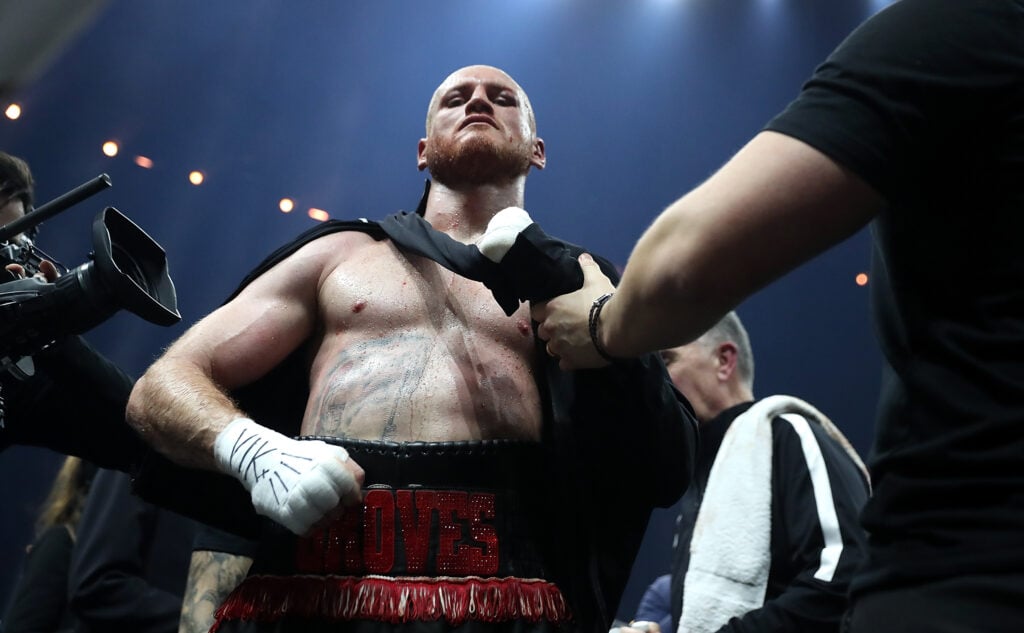 Georges Groves in the ring after his fight with Chris Eubank Jr. in February, 2018