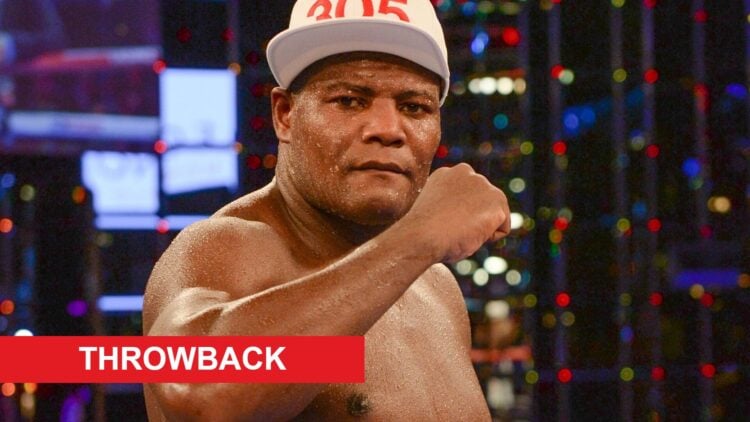 Luis Ortiz after beating Malik Scott with throwback label