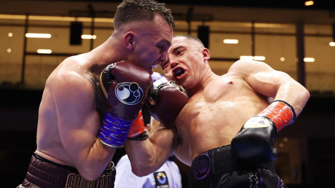 Nick Ball lands uppercut on Sam Goodman