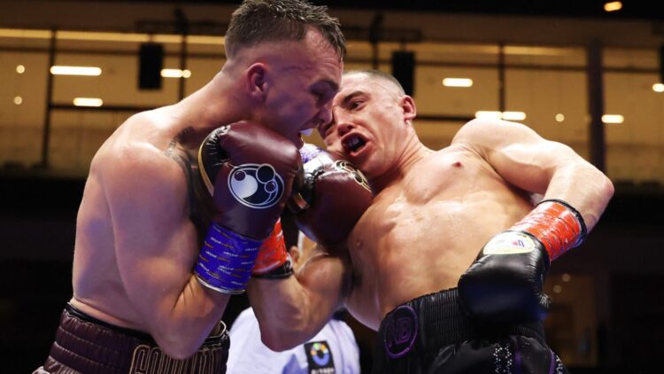 Nick Ball lands uppercut on Sam Goodman