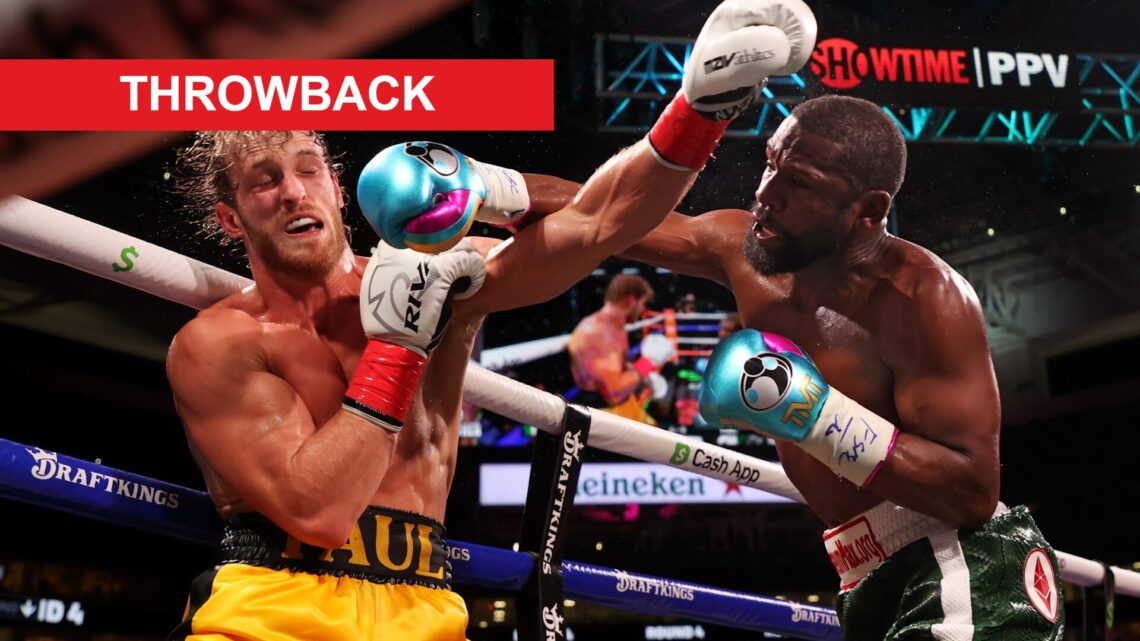 Floyd Mayweather and Logan Paul trade punches in their exhibition bout