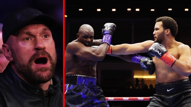 Tyson Fury opens his mouth in shock split with Moses Itauma vs Dillian Whyte