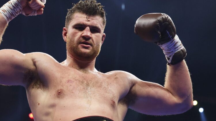 Close-up of Johnny Fisher after his first win over Dave Allen