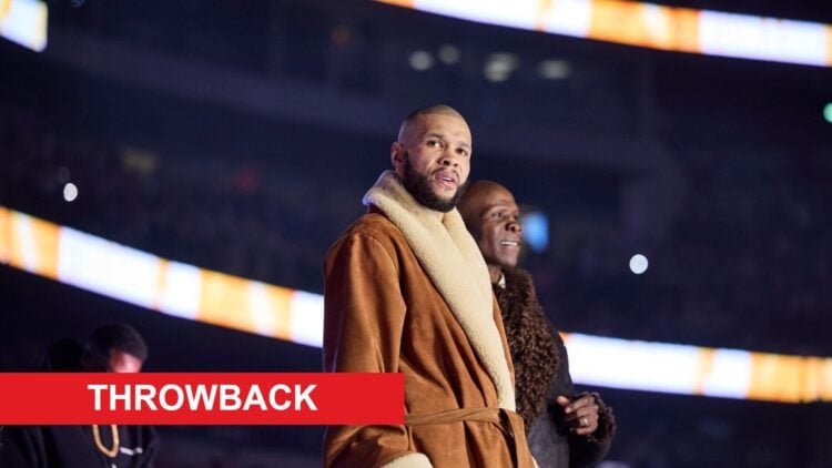 Chris Eubank makes his walk to the ring for his fight with Conor Benn in April, 2025