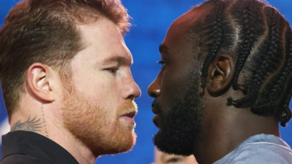Terence Crawford and Canelo face off