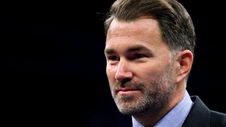 Close-up of Eddie Hearn in a suit