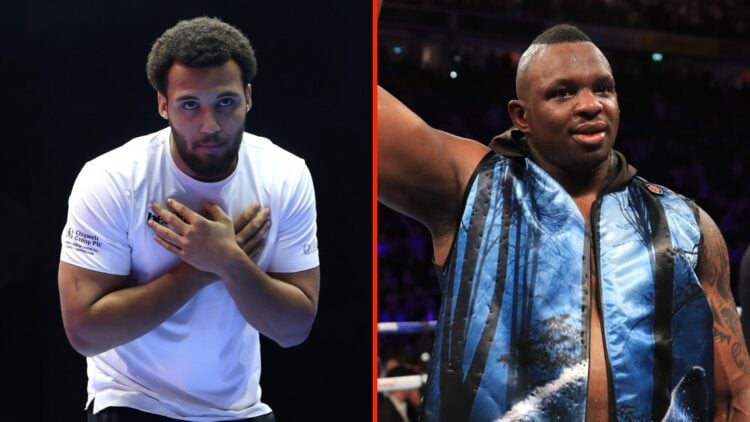 Moses Itauma attends the open workouts ahead of his fight with Dillian Whyte in Riyadh, Saudi Arabia and Dillian Whyte after defeating Derek Chisora