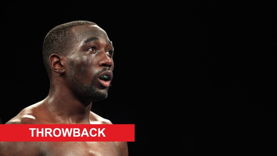 Terence Crawford in the ring before his fight with Viktor Postol in July, 2016