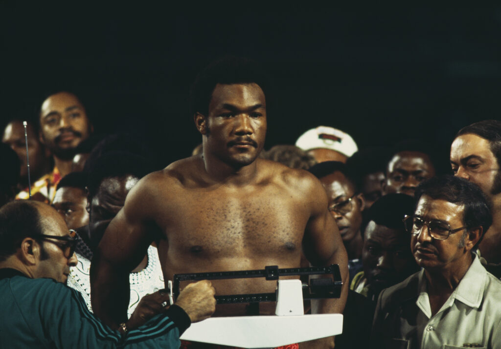 George Foreman weighing-in